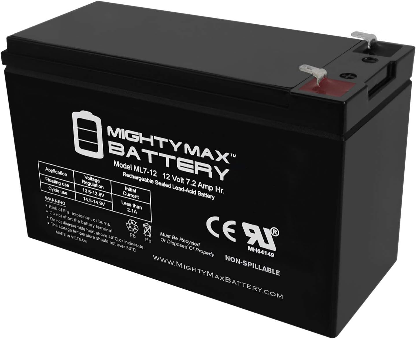 Solarguard 50/SG80/SG150 Replacement 12V Battery