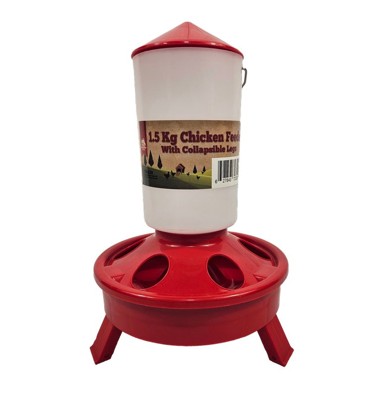 Poultry Feeder with Collapsible Legs 1.5kg