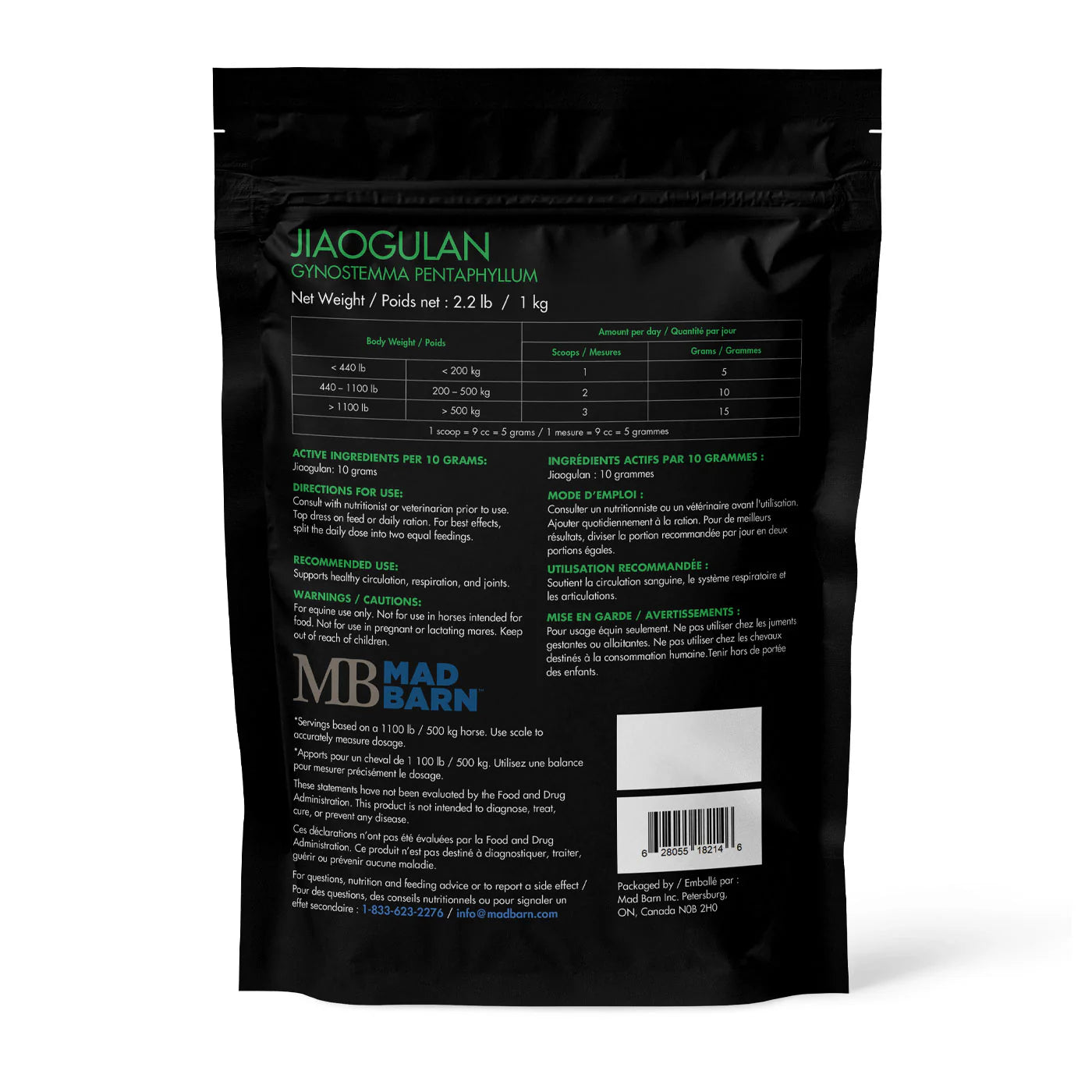 Mad Barn Jiaogulan 1kg
