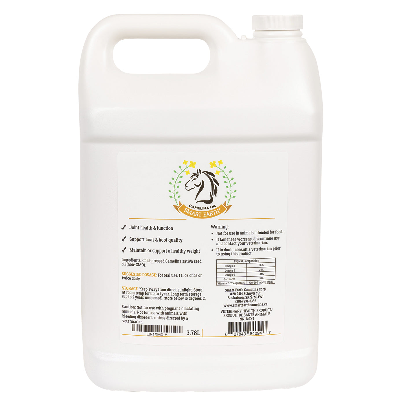 Smart Earth Camelina Oil 3.78L