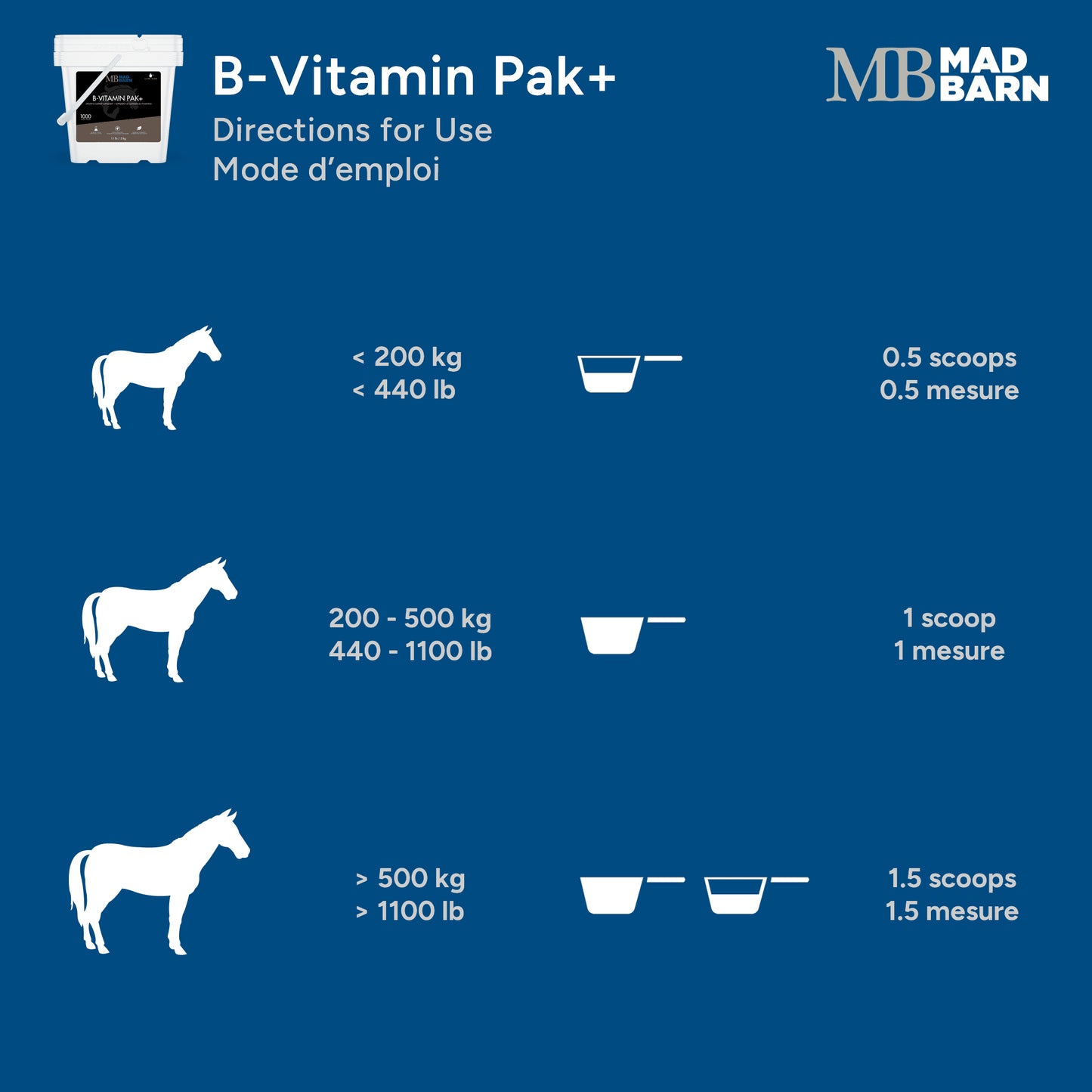 Mad Barn B-vitamin Pak+ 600gm