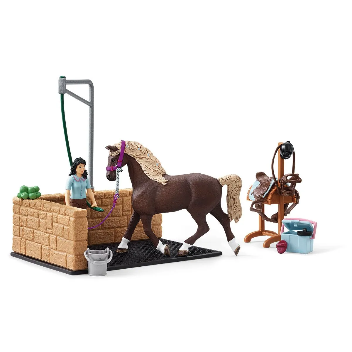 Schleich Horse Washing Area - Emily & Luna