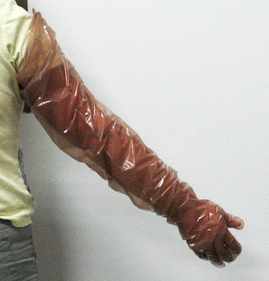 Shoulder Length MAXI OB Glove, Brown