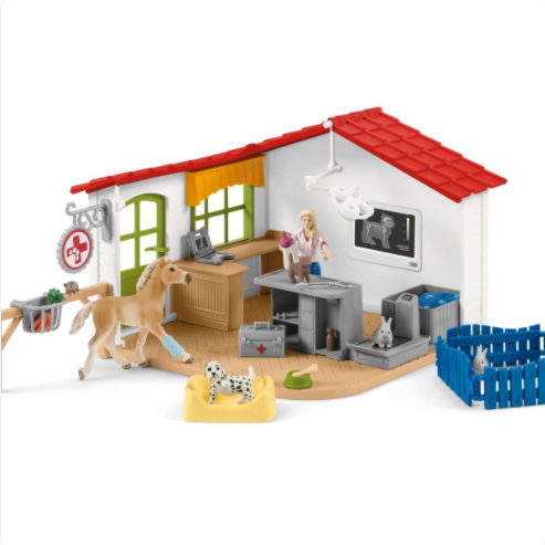 Schleich-Veterinarian Practice with pets