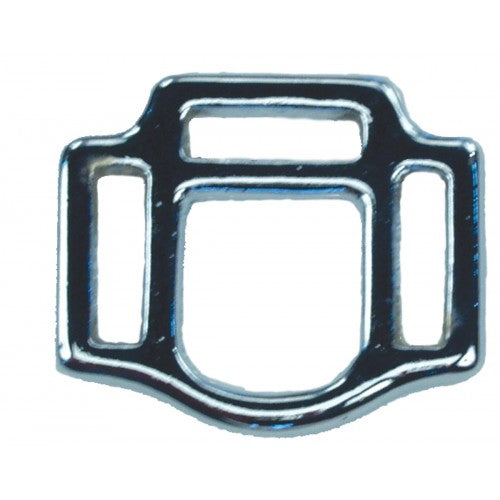 3 Loop Square Halter Connector, Solid Bronze 3/4' x 1"
