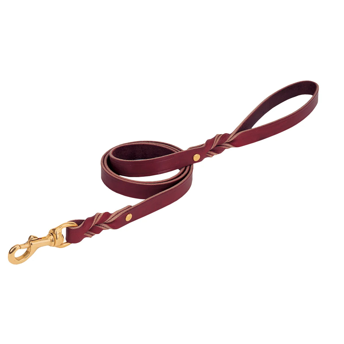 Heritage Twisted Latigo Leather Leash, 3/4" x 6'