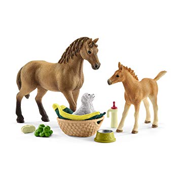 Schleich-Baby Animal Care w/ Quarter Horses