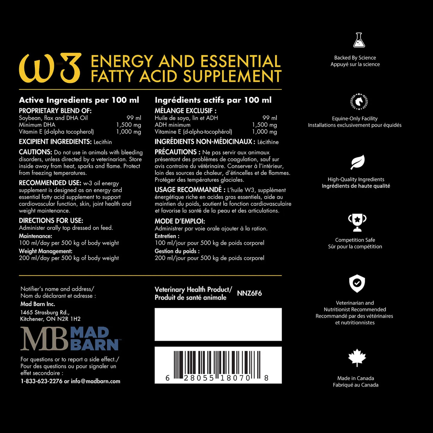 Mad Barn W-3 Oil 5 L