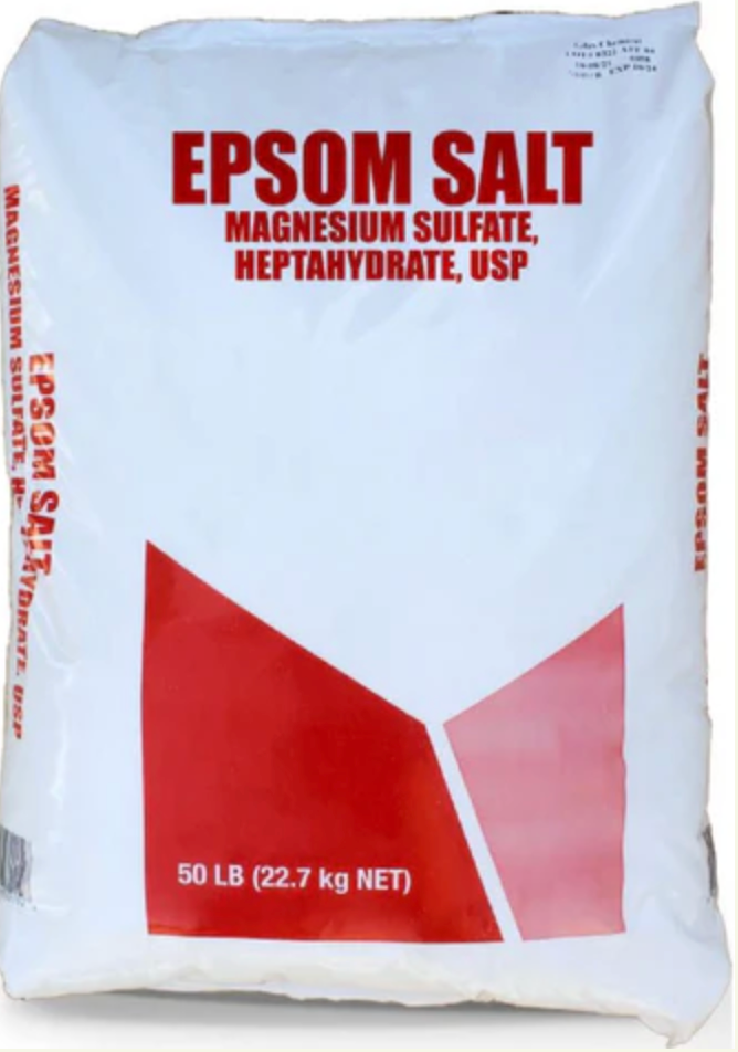 Magnesium Sulfate (Epsom Salts) (Food/USP Human Grade) 22.7kg