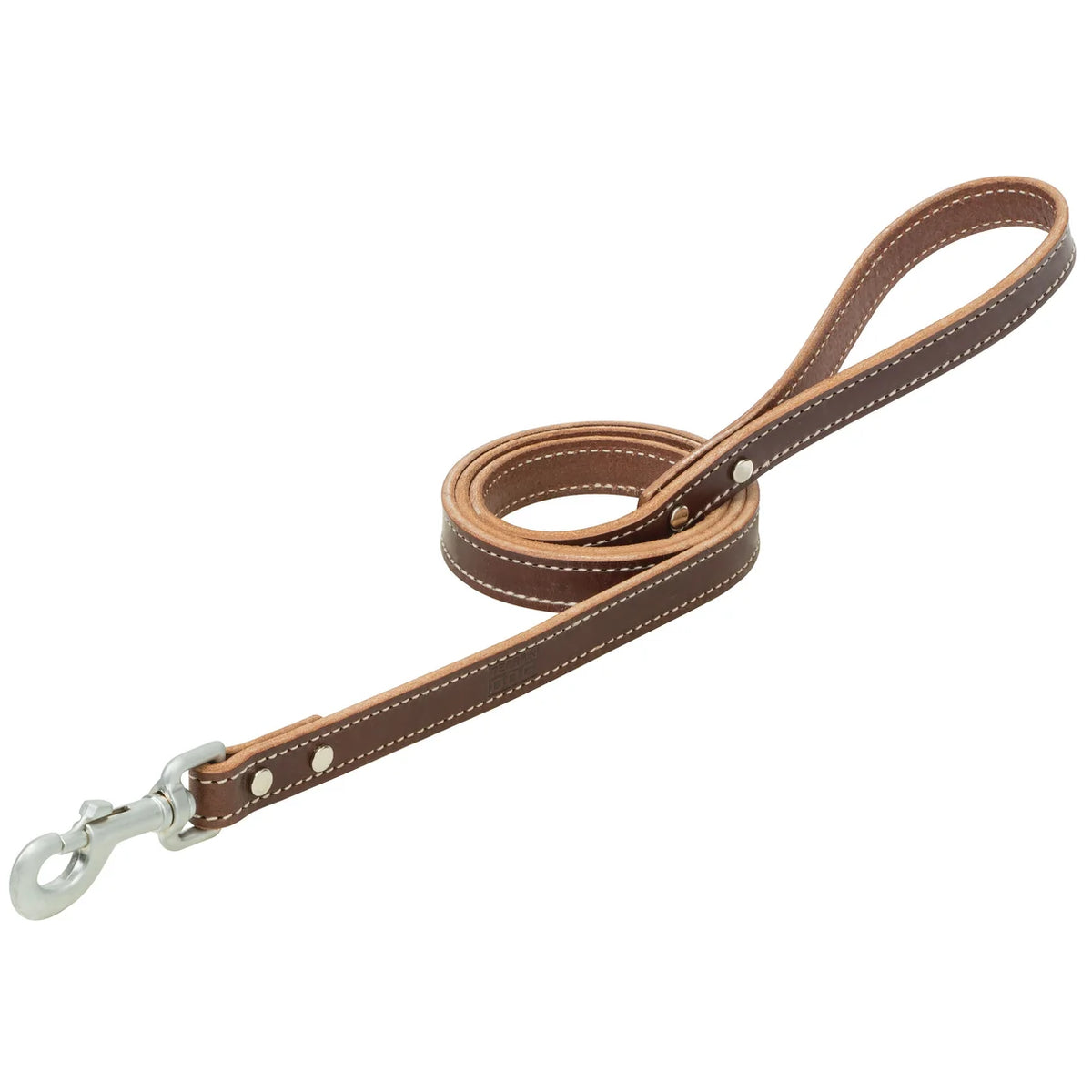 Bridle Leather Dog Leash, Brown, 3/4" x 6'