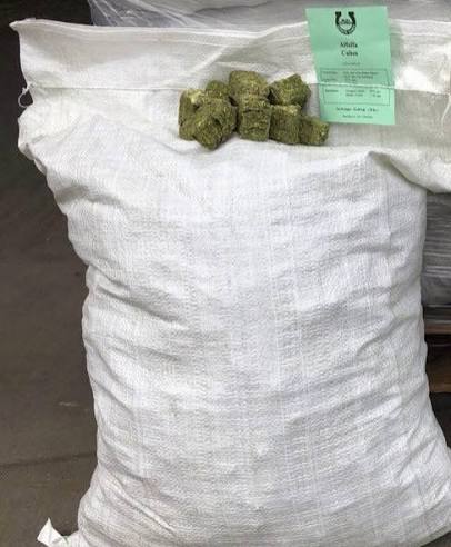 Sun Cured Alfalfa Cubes