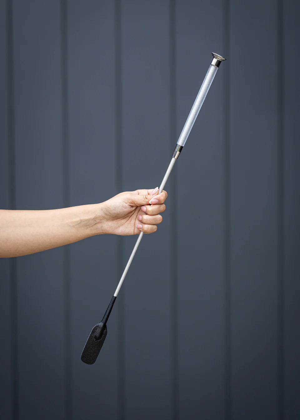 Woof Wear Gel Fusion Riding Whip - Silver
