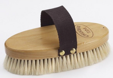 7" Wood Back Body Brush with Goat Hair
