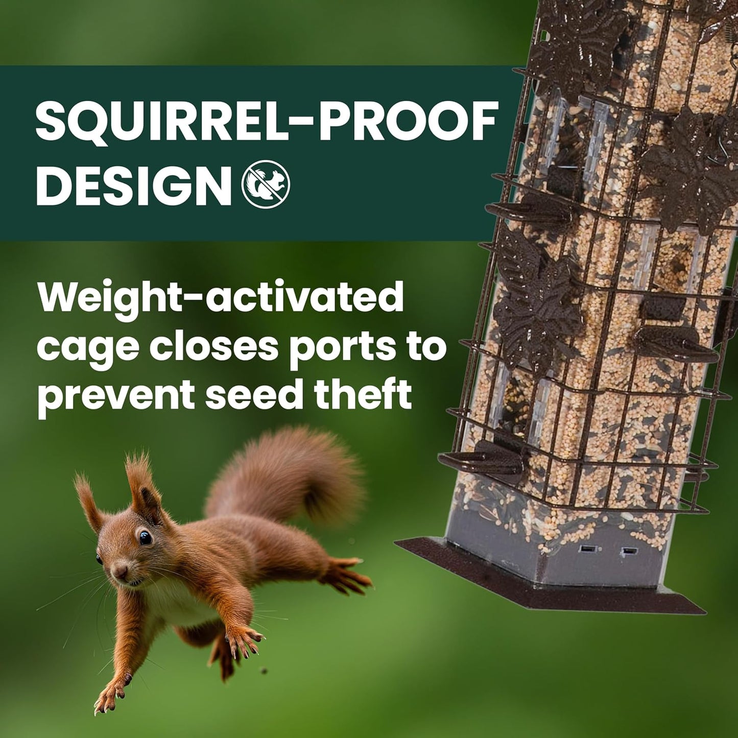 Squirrel Be Gone Squirrel Stumper Feeder
