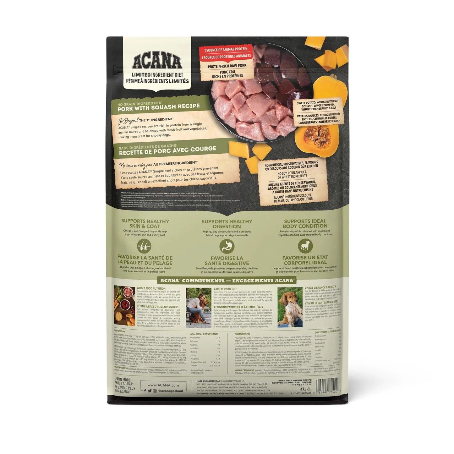 ACANA Dog Singles Pork with Squash 1.8 kg