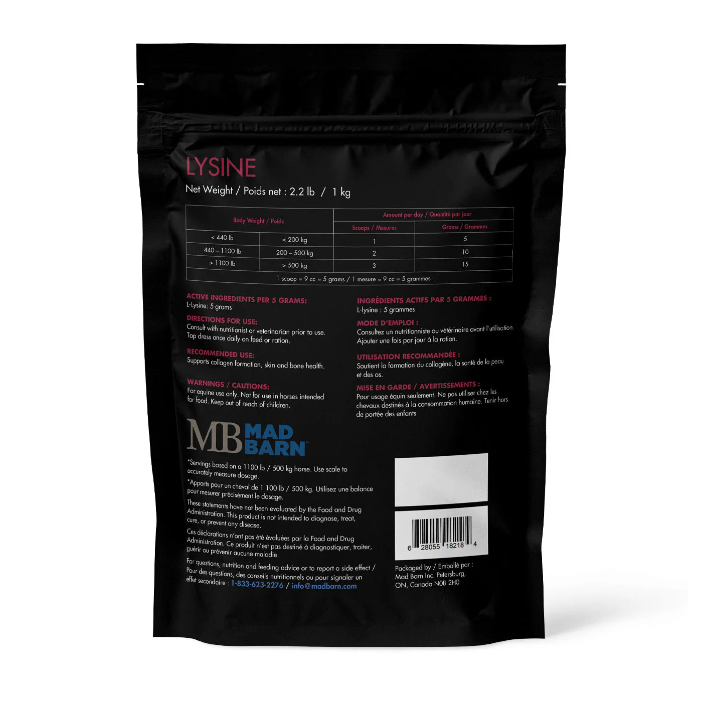 Mad Barn Lysine 1kg