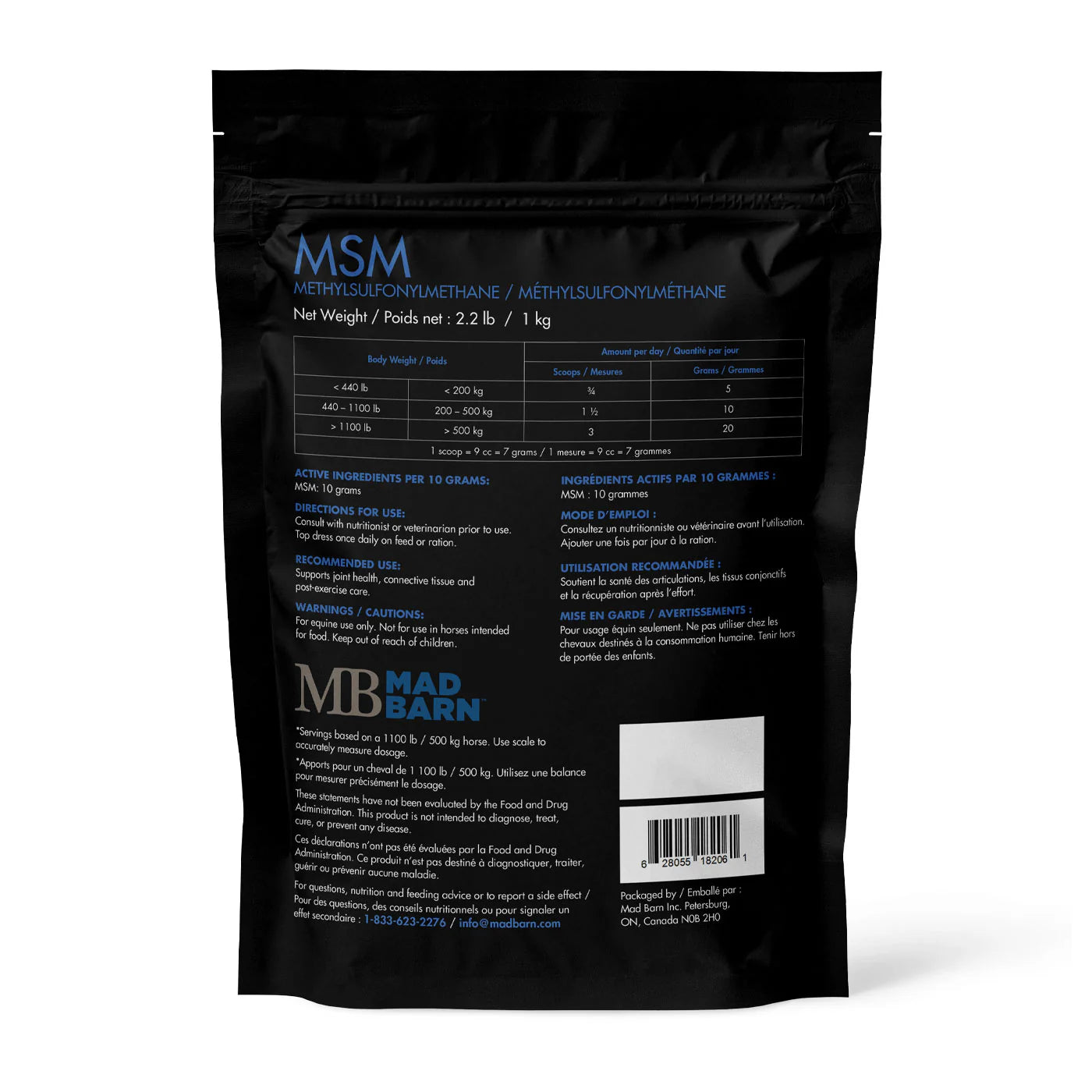 Mad Barn MSM 1kg