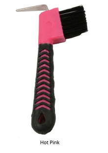 Soft Grip Hoof Pick w/Brush