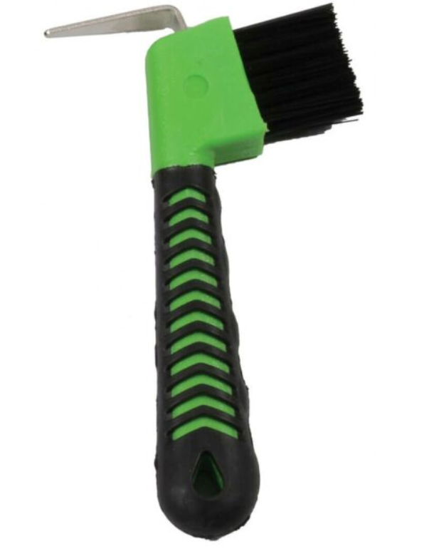 Soft Grip Hoof Pick w/Brush
