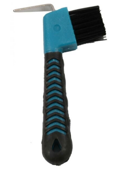 Soft Grip Hoof Pick w/Brush
