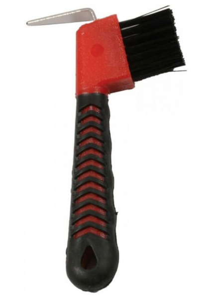 Soft Grip Hoof Pick w/Brush