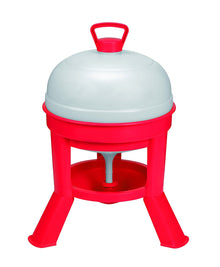 Miller Double-Tuf Red Poultry Dome Waterer