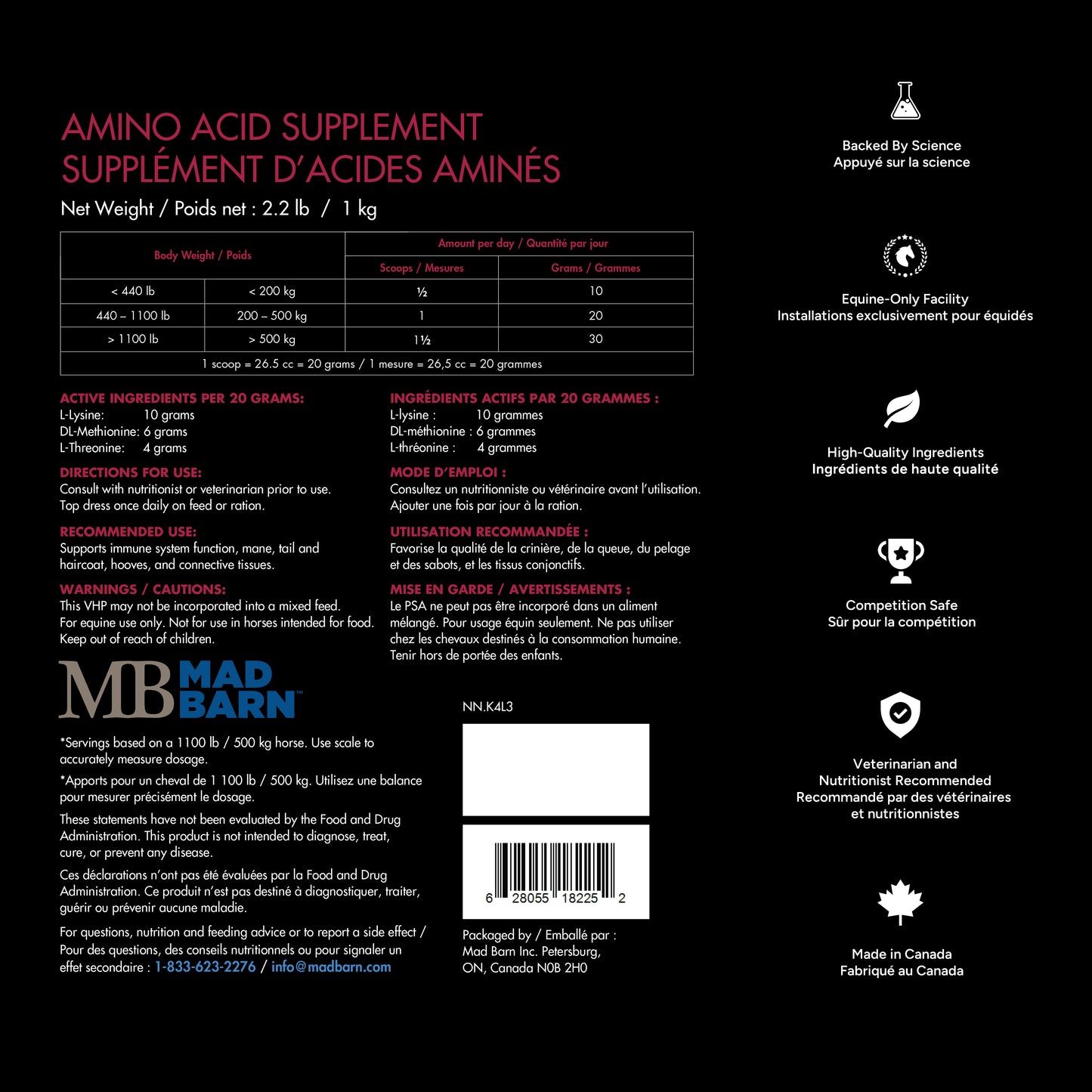 Mad Barn Three Amigos 1kg