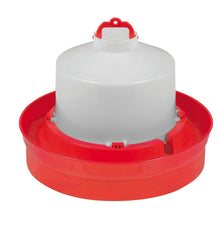 Miller Double-Tuf Red Poultry Waterer with Deep Base 1 Gallon