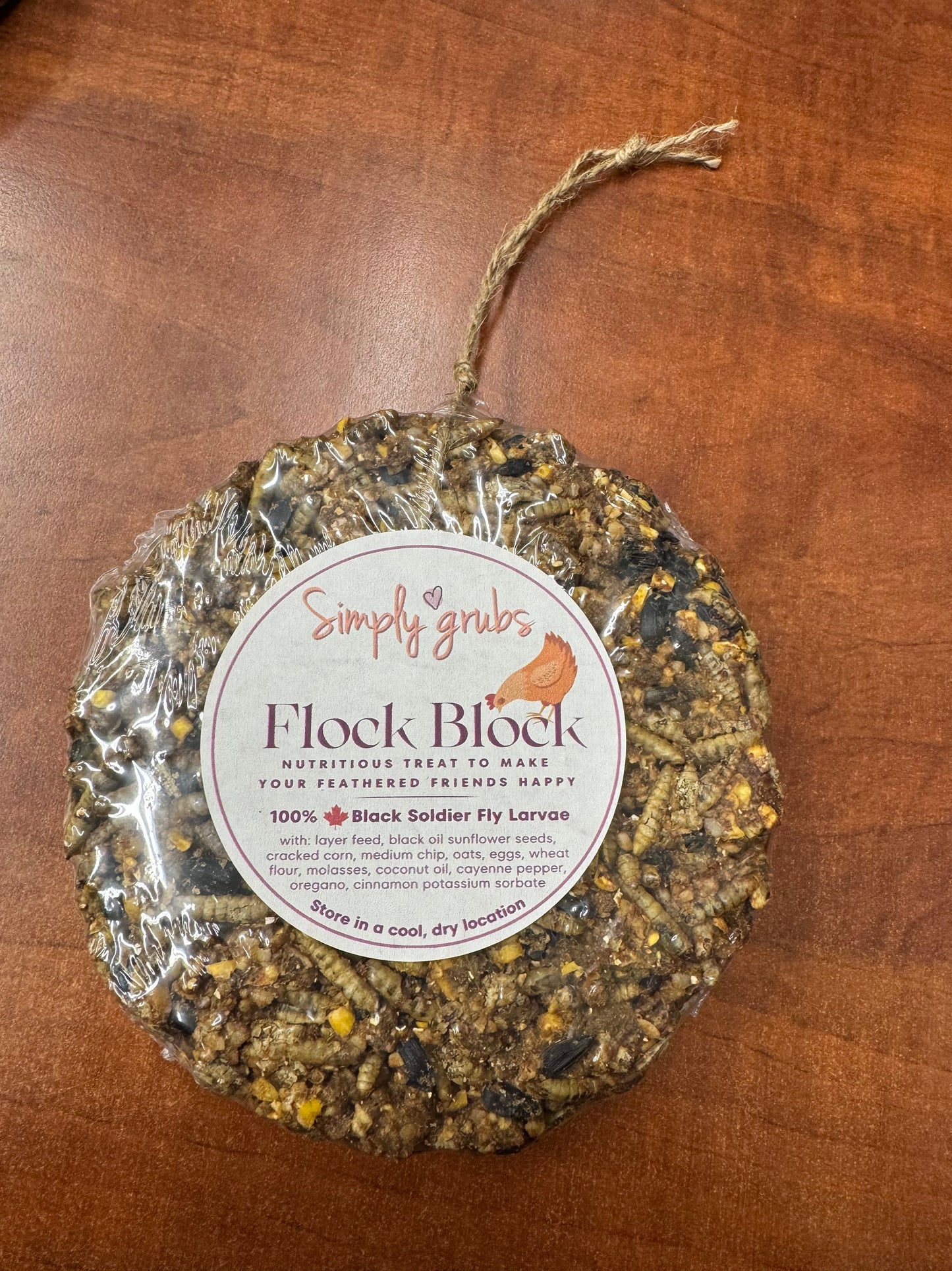 Simply Grubs Flock Block - 15 cm