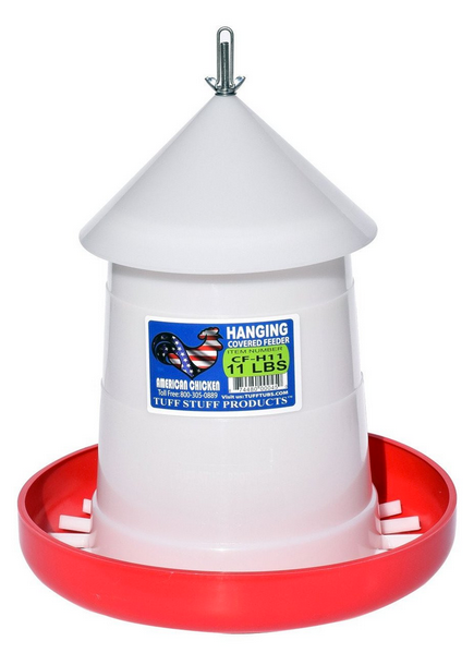 Tuff Stuff Hanging Covered Poultry Feeder 11lb