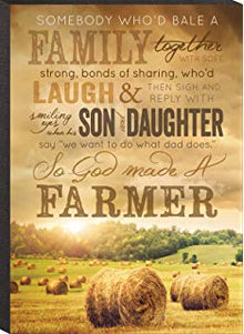 Mounted Print- God Made a Farmer