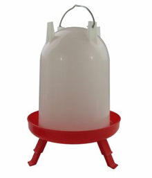 Poultry drinker 4L (1 gallon) on foldable legs