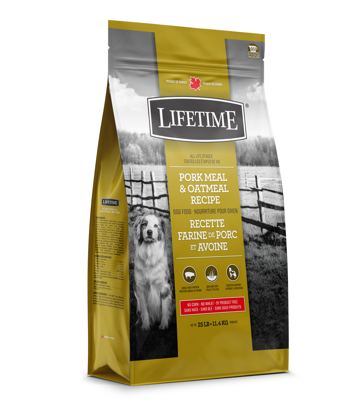 Lifetime Dog ALS Pork & Oatmeal 11.4 kg