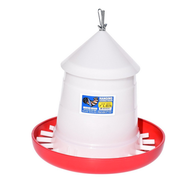 Tuff Stuff Hanging Covered Poultry Feeder 7lb