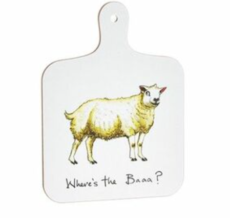Mini Chopping Board- "Where's the Baaa?"