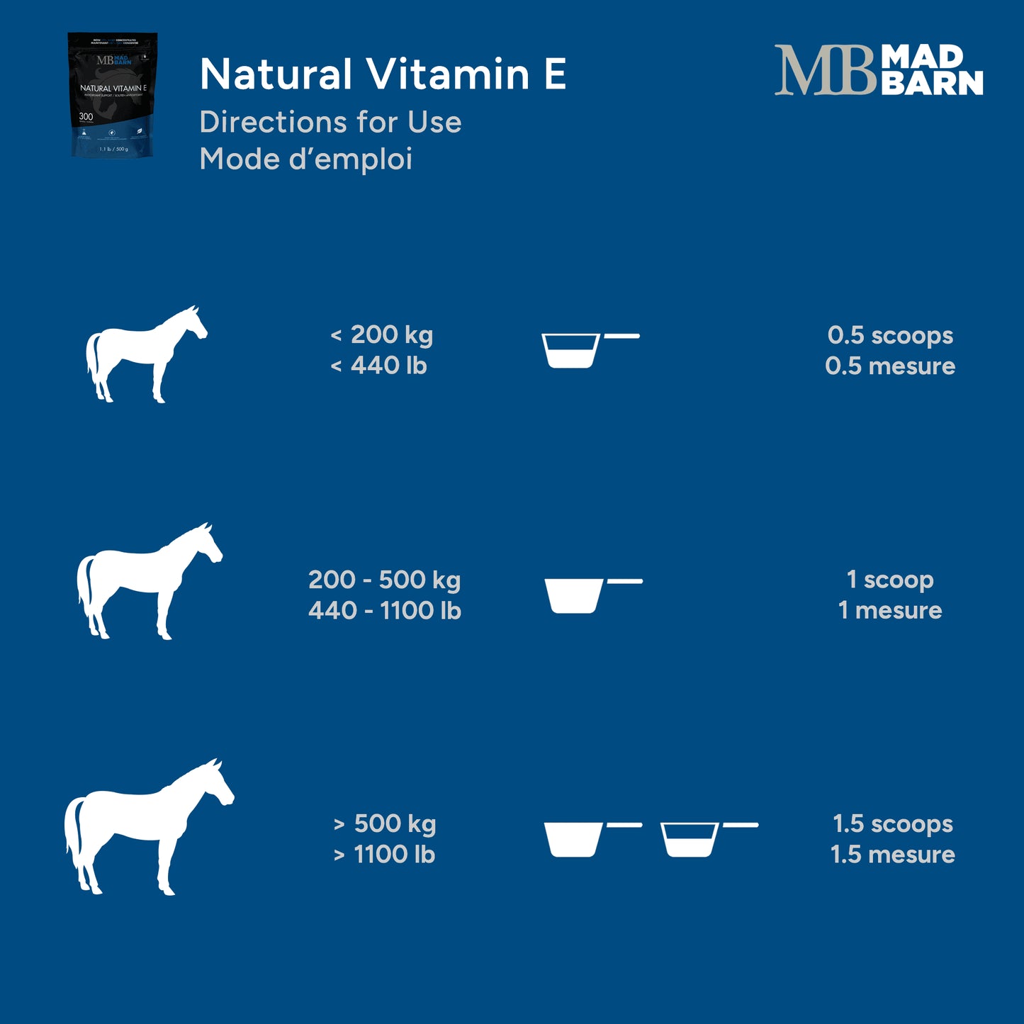 Mad Barn Natural Vitamin E Powder 500g