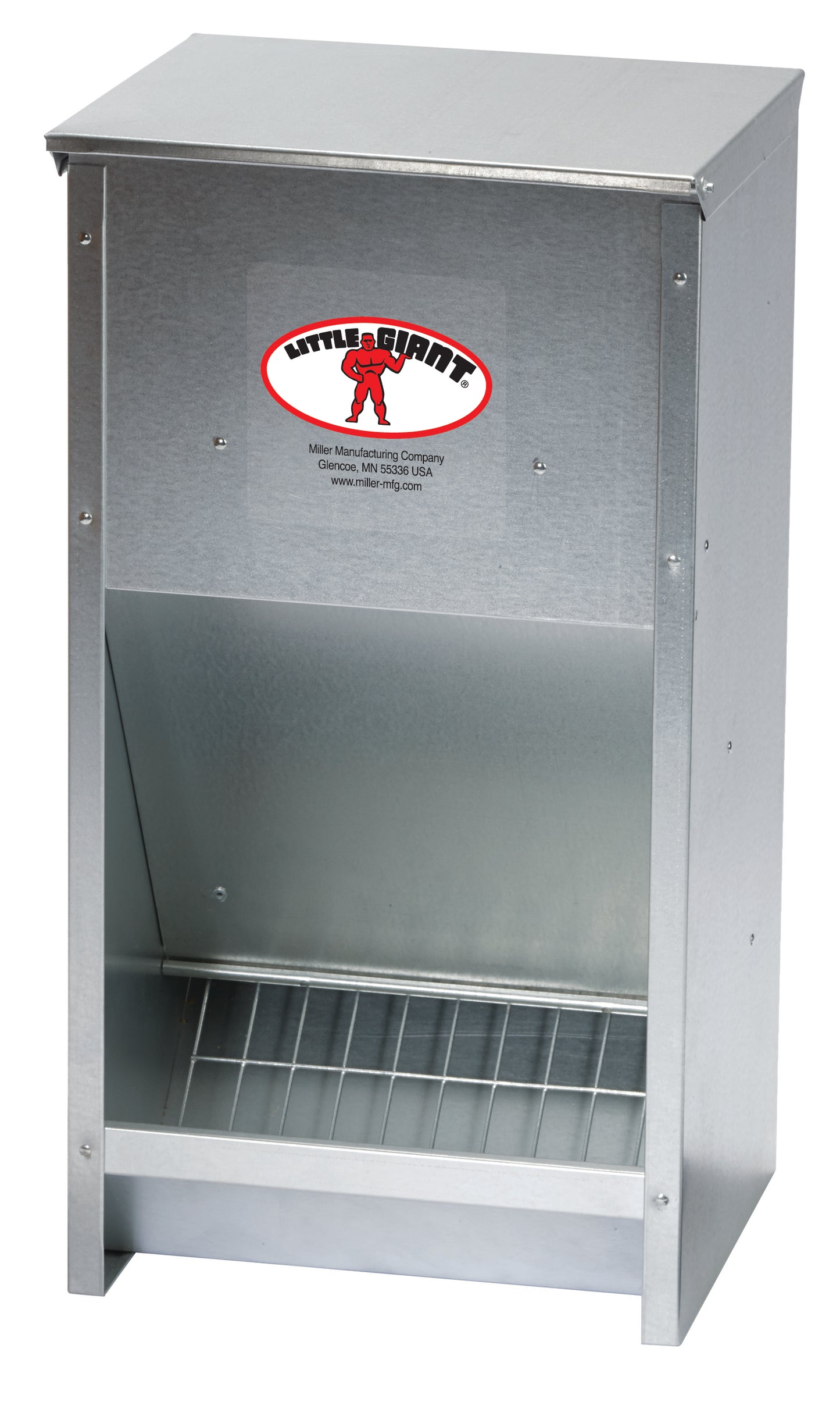 Little Giant Galvanized High Capacity Poultry Feeder - 25lb