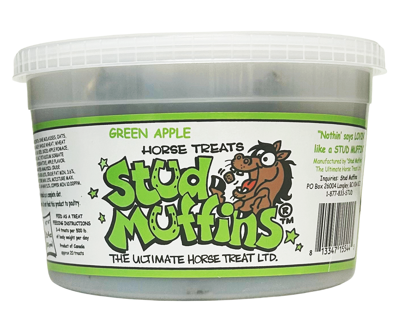 Stud Muffin 20oz Apple Flavour Tub