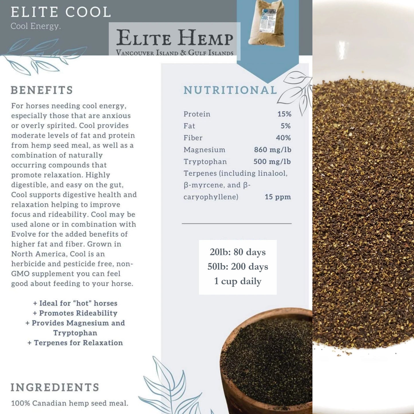 Elite Hemp - Elite Cool 50 lb