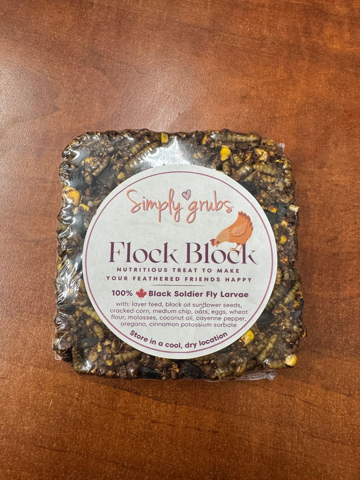 Simply Grubs Flock Block - Square