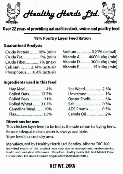 Healthy Herds (18%) Poultry Layer 20kg