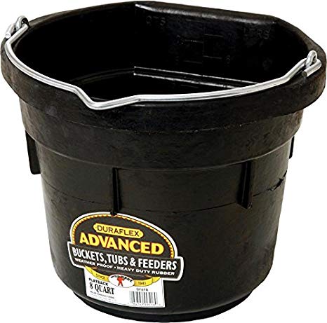 8 Qt Rubber Flatback Bucket