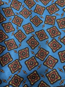 Handmade Wild Rag Blue with black, red and yellow