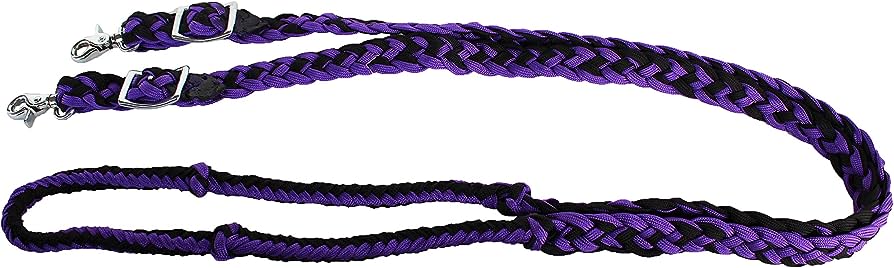 Braided Barrel Racing Reins